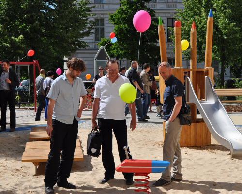 Übergabe des Spielplatzes Saarbrücker/ Ecke Straßburger Straße