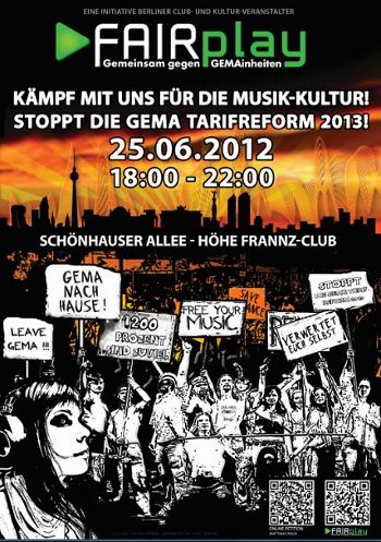 Demoplakat des electrocult e.V.