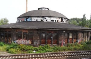 Ehemaliger Rund-Lokschuppen am Bahnhof Pankow-Heinersdorf