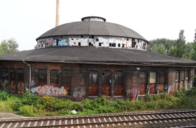 Ehemaliger Rund-Lokschuppen am Bahnhof Pankow-Heinersdorf