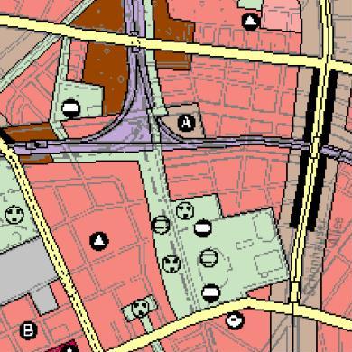 Flächennutzungsplan Berlin - Ausschnitt mit dem Mauerpark