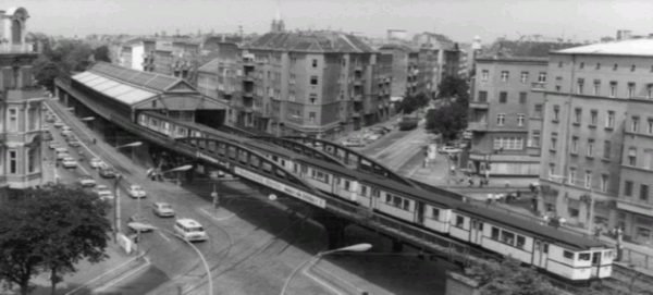 Hochbahn Eberswalder Strasse - Foto: Bundesarchiv