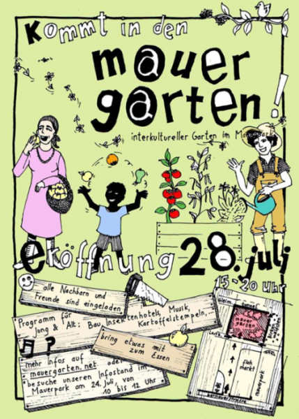 Eröffnungsfeier Mauergarten am 28.7.2013