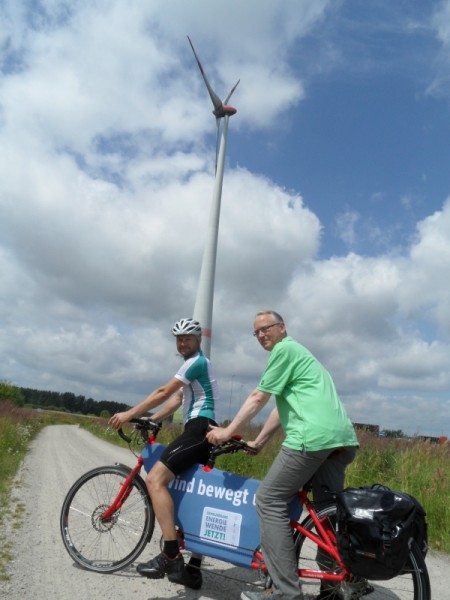 WindRAD-Tour 2013 mit Sebatian Bock und Klaus Mindrup