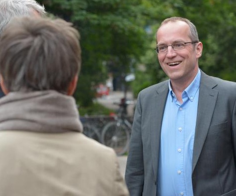 Andreas Otto MdA im Gespräch mit Pankower Bürgerin