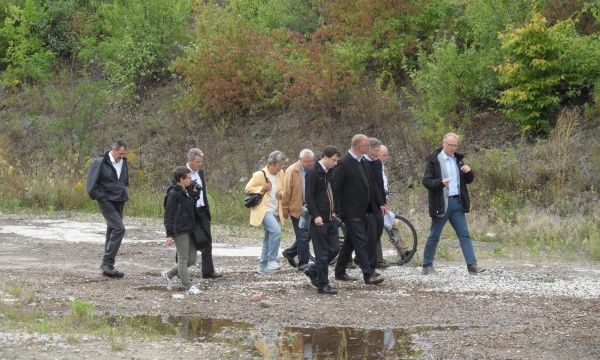 Rundgang über das Baugelände "Pankower Tor"