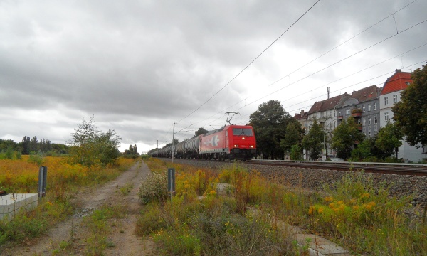 Kesselwagenzug iauf Leerfahrt nach Schwedt/Oder 