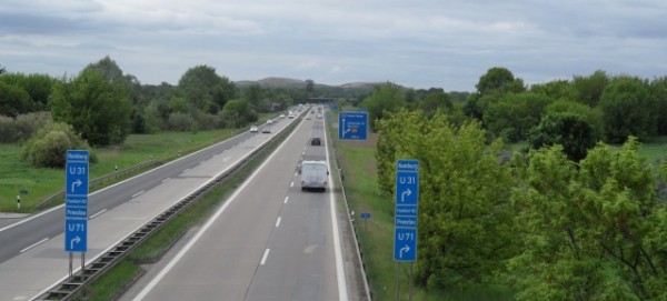 Autobahn A 114 Richtung Arkenberge