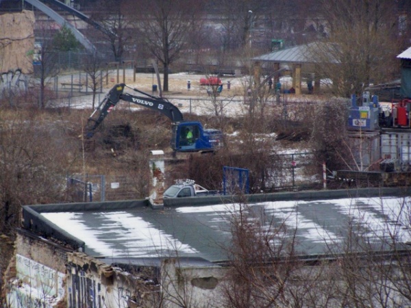 Rodungsarbeiten am Mauerpark