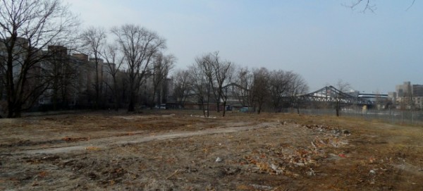 Mauerparknordfläche mit Swinemünder Brücke