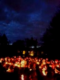 Osterfeuer im Bürgerpark