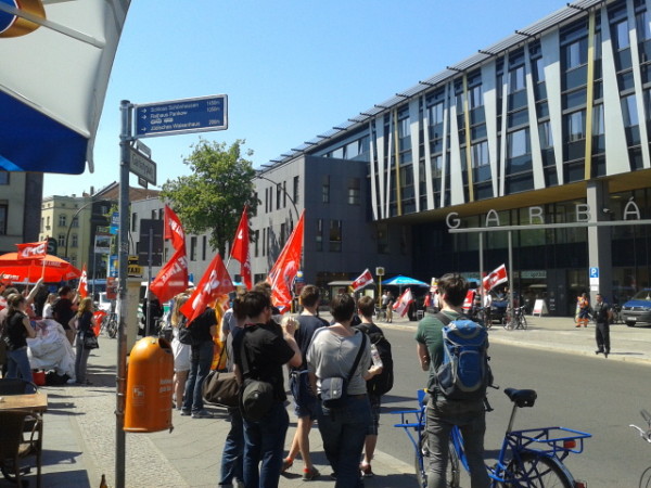 Gegendemo gegen NPD am Garbátyplatz 22.5.2014