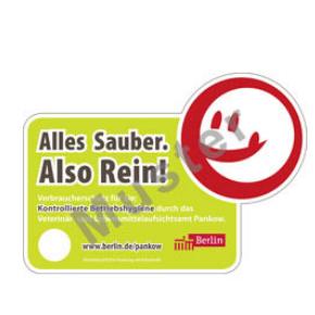 Amtlicher Smiley Aufkleber