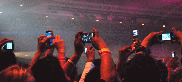 Smartphones im Konzert