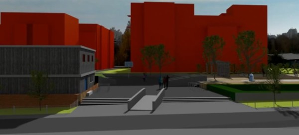 Mauerpark: Simulation der Bebauung am Moritzhof