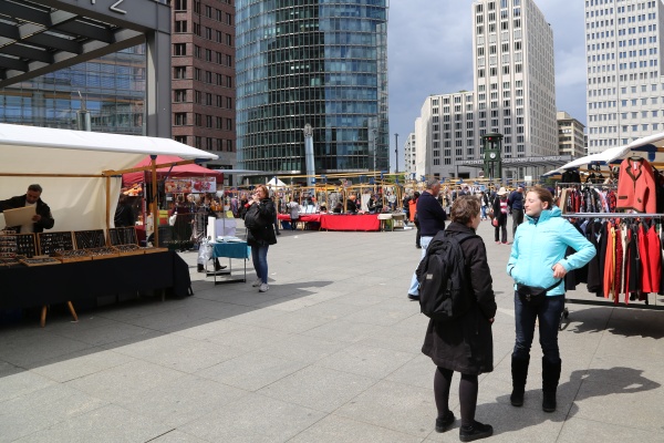 Flohmarkt auf dem Potsdamer Platz