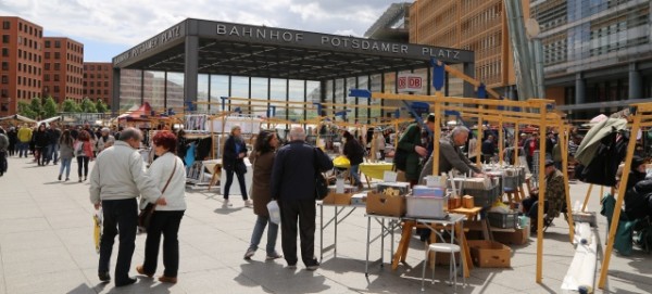 Flohmarkt auf dem Potsdamer Platz