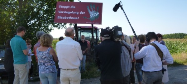 Bürgerinitiative Elisabeth-Aue am 9.8.2015