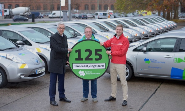 Berliner Wasserbetriebe fahren mit E-Autos