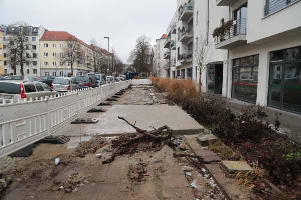 Bauzaun-Ausstellung Ossietzkystraße 