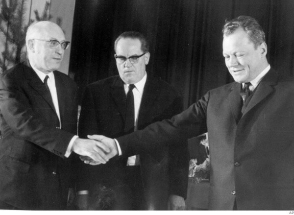 Fritz Erler, Herbert Wehner, Willy Brandt