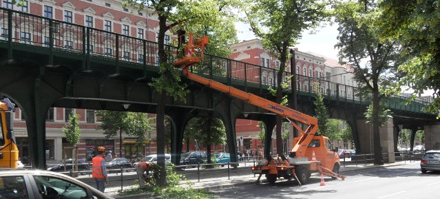 Baumarbeiten an der Schönhauser Allee