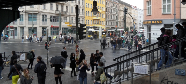 Eberswalderstrasse im Regen