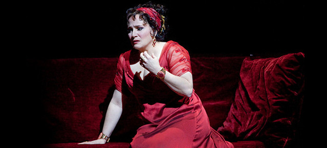 Patricia Racette in der Live-Übertragung aus der Metropolitan Opera New York, © MET New York