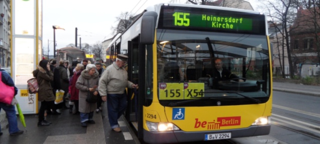 BVG Fahrplanänderungen: BUS 155 und X54