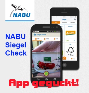 App ggeguckt! NABU Siegel Check