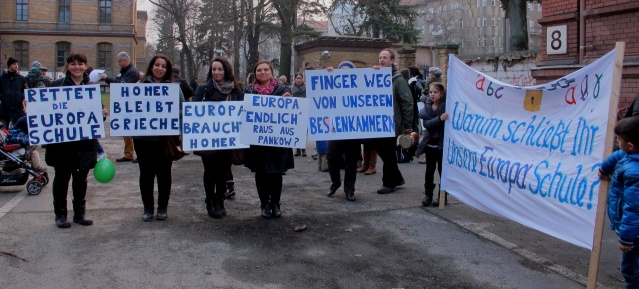 Demo am 5.3.2014 vor der BVV-Pankow