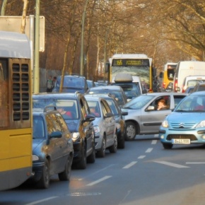 Verkehrsstau in der Granitzstrasse