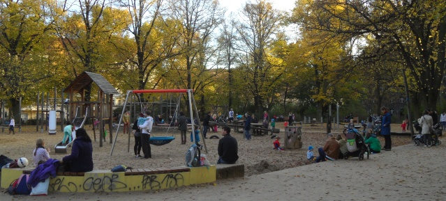 Spielplatz Humannplatz im Herbst 2014