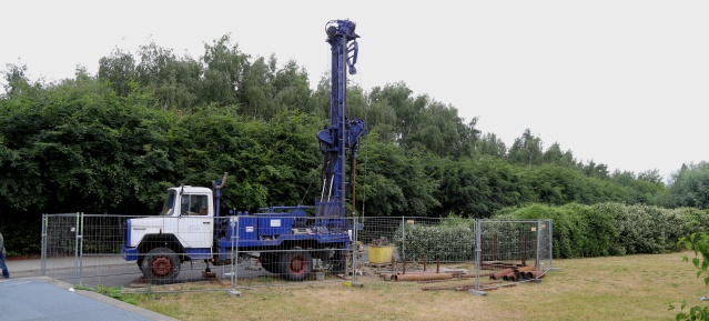 Sondierungsarbeiten im Mauerpark