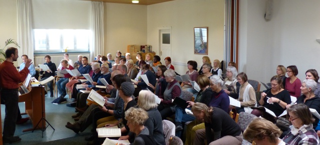 Chorprobe in der Hoffnungskirchengemeinde