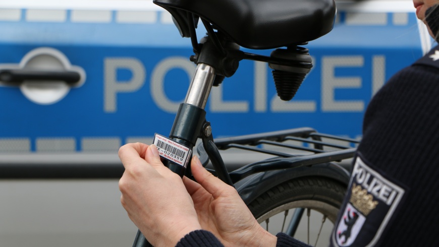 Polizei Berlin Fahrradkennzeichnung