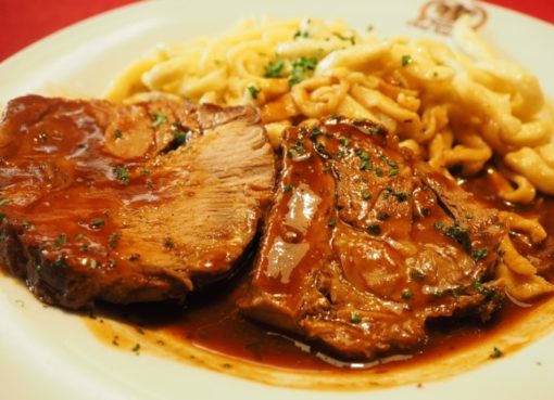 Schweinebraten mit Spätzle