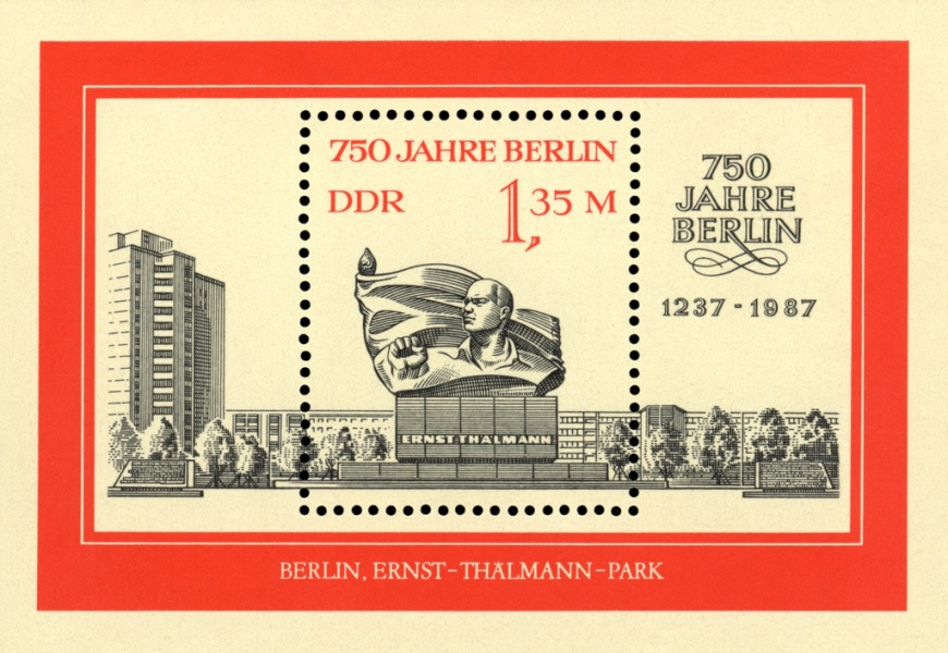 750 Jahre Berlin: Briefmarkenblock der DDR von 1987