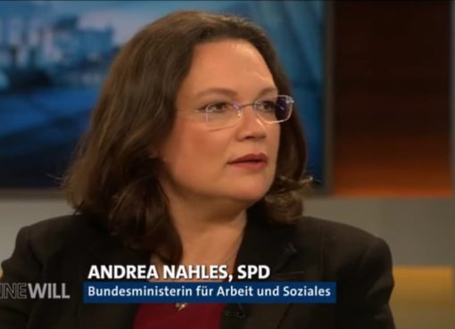 Bundesministerin für Arbeit und Soziales Andrea Nahles (SPD)