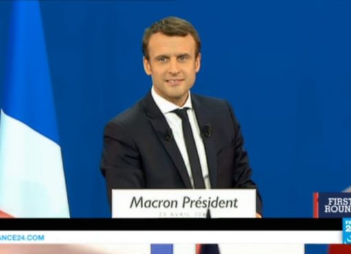 Emmanuel Macron am 23.4.2017