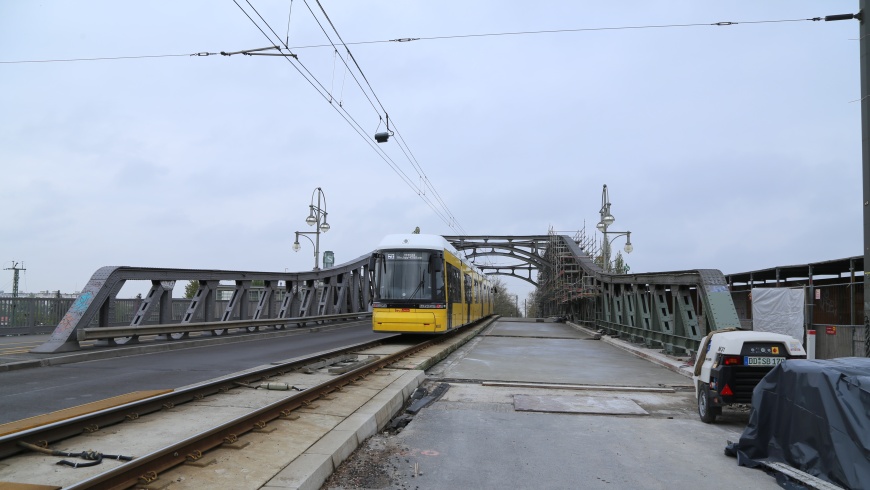 Bösebrücke - nördliche Fahrbahn im Bau