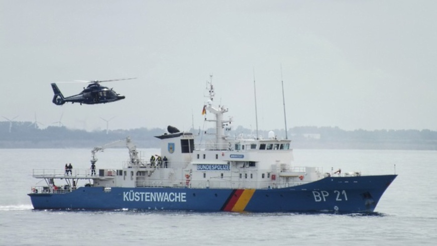 Küstenwachboot der Bundespolizei