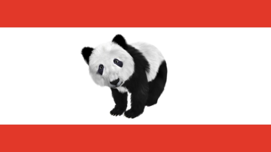 Landes-"Panda-"-Flagge Berlin