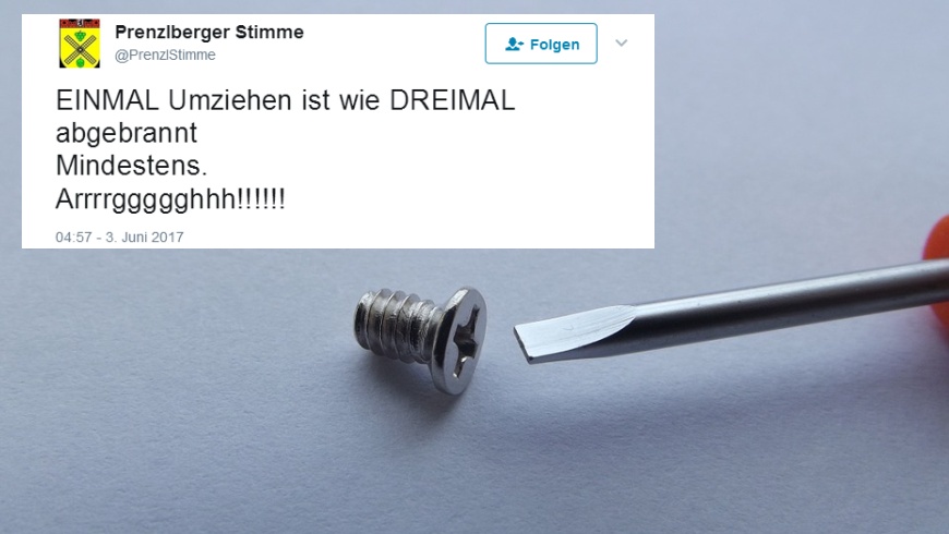 Einmal umgezogen - wie 3 x abgebrannt!