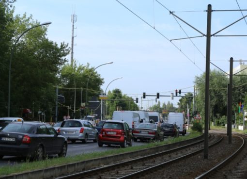 Pasewalker Straße um kurz vor 8 Uhr