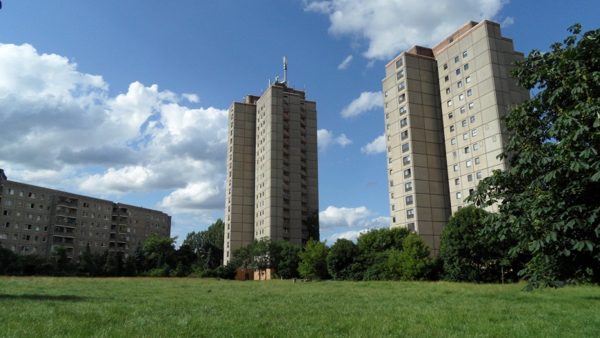 Wohnhochhäuser im Thälmann-Park