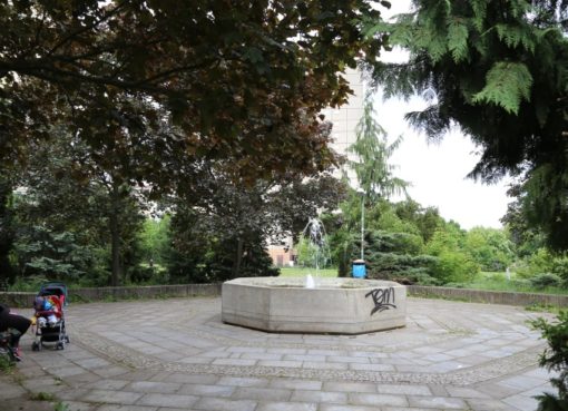 Springbrunnen-Idylle im Thälmannpark