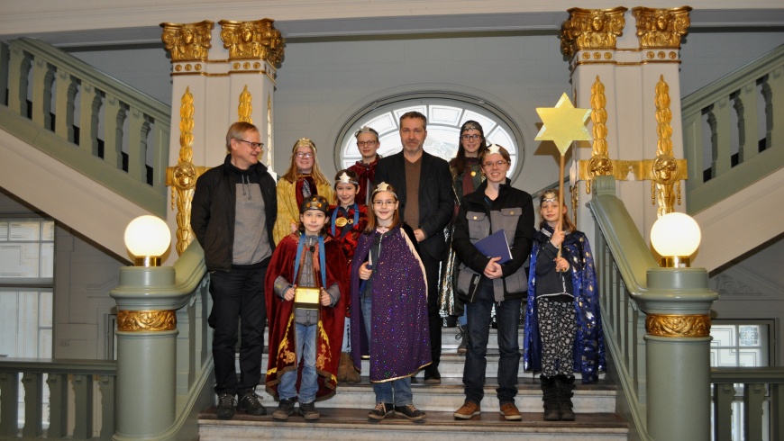 Sternsinger im Rathaus Pankow