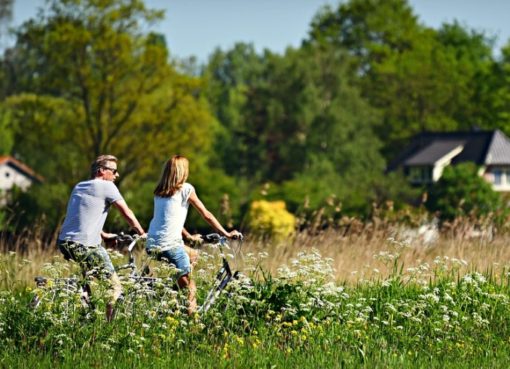 Radwandern am Stadtrand