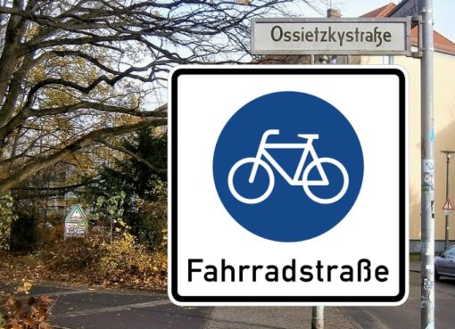 Ossietzkystraße wird zur Fahrradstraße